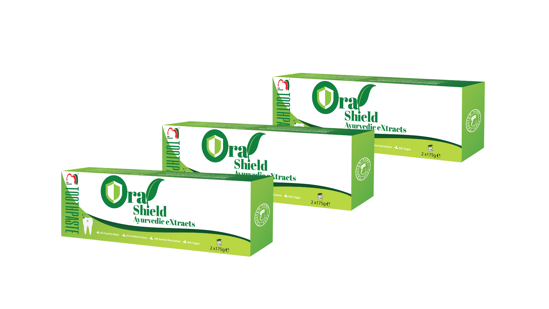 Picture of Oral Shield Ayurvedic Toothpaste 荣誉草本牙膏 (2 X 175g) BUY 2 FREE 1 买2送1